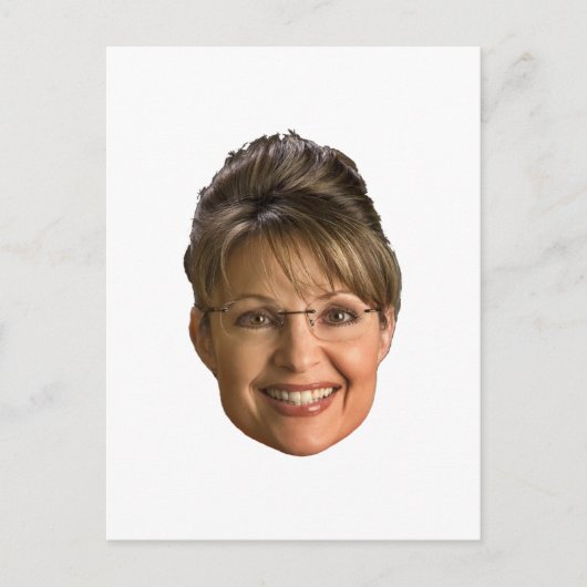 Sarah-Palme-Kopf Postkarte (Vorderseite)