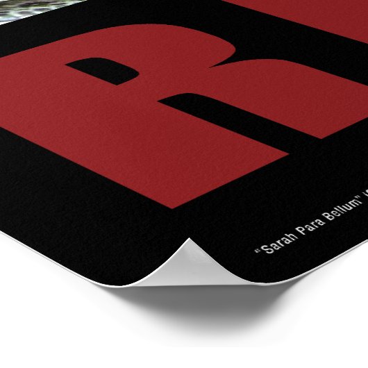 Sarah Para Bellum RELOAD Poster (Ecke)