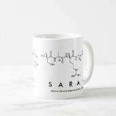 Sarah-Peptidnamen-Tasse Kaffeetasse (VorderseiteRechts)