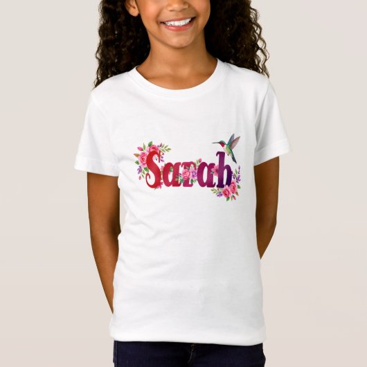 Sarah - Personalised Shirt - For Kids (Vorderseite)
