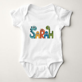 Sarah Personalisiert Dinosaur Baby Anzug Baby Strampler
