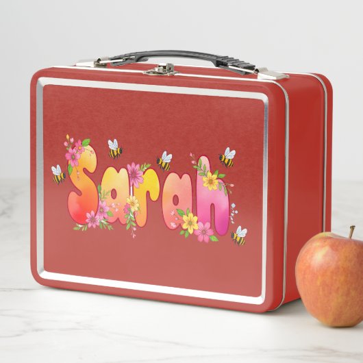 Sarah - Personalized Bee Lunch Box (Beispiel)