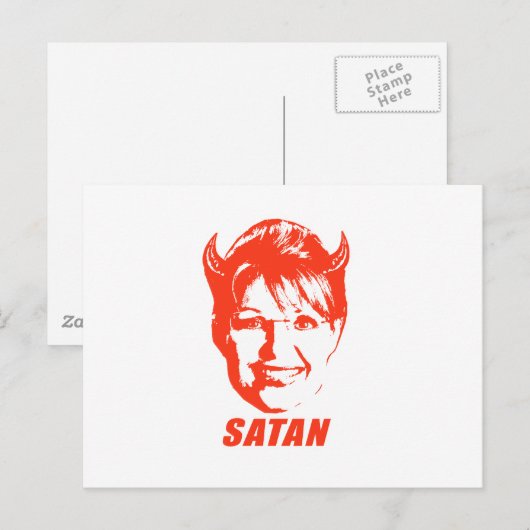 SARAH SATAN POSTKARTE (Vorne/Hinten)