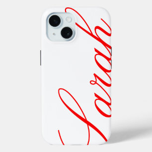 Sarah - schönes iPhone Case mit individuelle Name