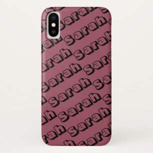 Sarah Schriftart-Wiederholungsmuster des Case-Mate iPhone Hülle