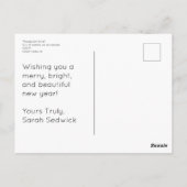 Sarah Sedwick - OMG - Holiday Postcard Postkarte (Rückseite)