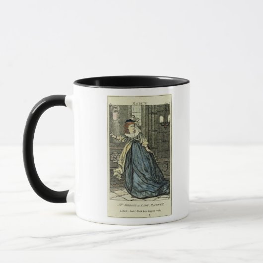 Sarah Siddons als Dame Macbeth Tasse (Links)