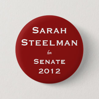 Sarah-Stahlarbeiter für Senats-Knopf Button