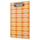 Sarah Sweet Design hellgrüne Sandfarben Klemmbrett (Links)