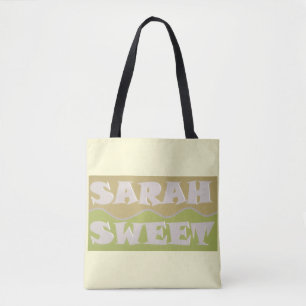 Sarah Sweet Design hellgrüne Sandfarben Tasche