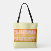 Sarah Sweet Design hellgrüne Sandfarben Tasche (Rückseite)