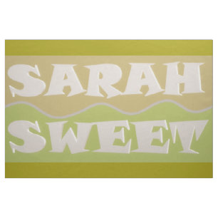 Sarah Sweet verbrannte orange und verblasste abstr Stoff