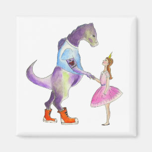 Sarah u. der Dinosaurier-Magnet Magnet