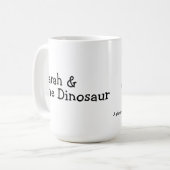 Sarah u. die Dinosaurier-Tasse Kaffeetasse (Vorderseite Links)