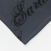 Sarah vom verwaisten schwarzen, rustikalen fleecedecke (Ecke)