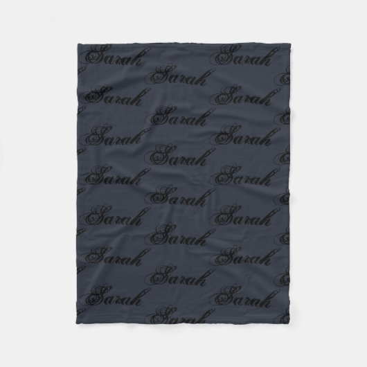 Sarah vom verwaisten schwarzen, rustikalen fleecedecke (Vorderseite)