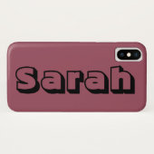 Sarah vom Waisenschwarzen, offener Schriftart Case-Mate iPhone Hülle (Rückseite (Horizontal))