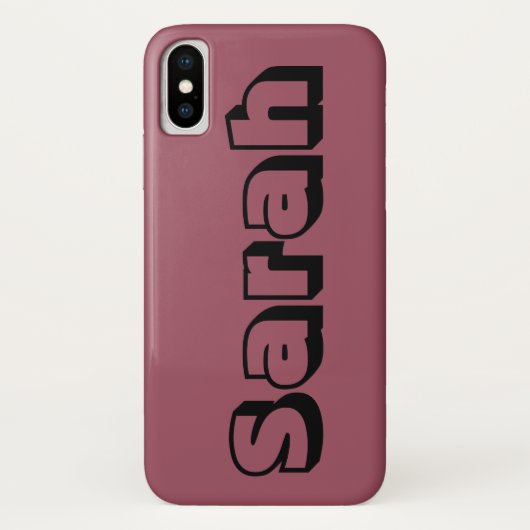 Sarah vom Waisenschwarzen, offener Schriftart Case-Mate iPhone Hülle (Rückseite)