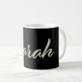 Sarah white gold Handwriting Tasse Kaffeetasse (VorderseiteRechts)