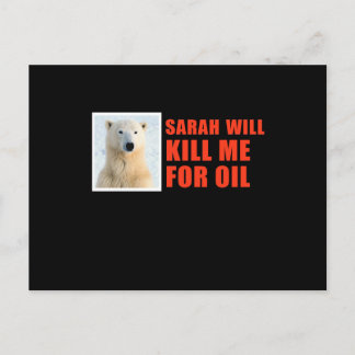 Sarah wird mich umbringen wegen Öl Postkarte