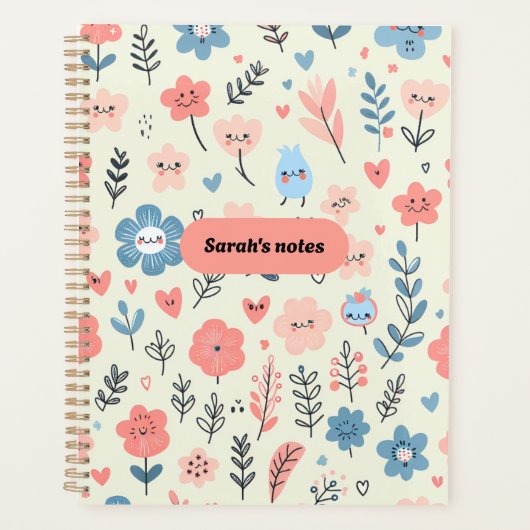 Sarahs Bemerkungen Niedliche Blüte Planer (Vorderseite)