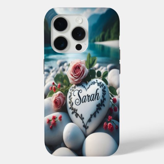 Sarahs Herz am Fluss Case-Mate iPhone Hülle (Rückseite)