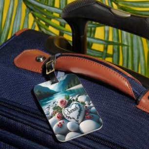 Sarahs Herz am Fluss Gepäckanhänger