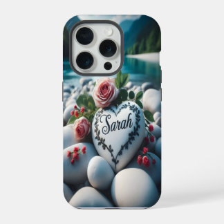 Sarahs Herz am Fluss iPhone 15 Pro Hülle