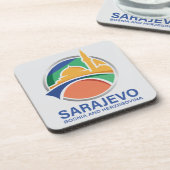 Sarajevo Bosnia and Herzegovina Getränkeuntersetzer (Linke Seite)