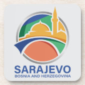 Sarajevo Bosnia and Herzegovina Getränkeuntersetzer (Vorderseite)