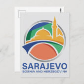 Sarajevo Bosnia and Herzegovina Postkarte (Vorne/Hinten)
