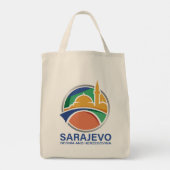 Sarajevo Bosnia and Herzegovina Tragetasche (Rückseite)