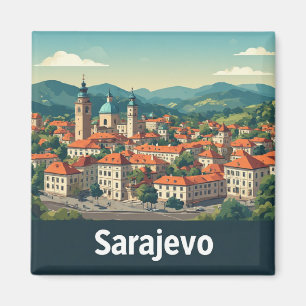 Sarajevo Bosnien Reise Andenken Souvenir 🗺️ Magnet