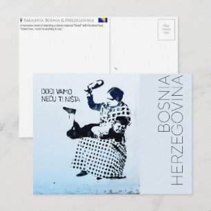 Sarajevo, Bosnien und Herzegowina Reise-Postkarte Postkarte
