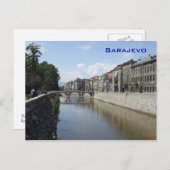Sarajevo - Brücke Lateinisch Postkarte (Vorne/Hinten)
