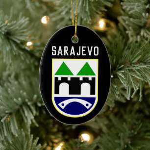 Sarajevo coat of arms, Bosnia and Herzegovina Keramik Ornament