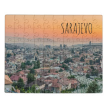 Sarajevo-Landschaft aus dem oberen Puzzle