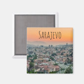 Sarajevo-Landschaft vom oberen Magneten Magnet (Vorderseite/Rückseite)