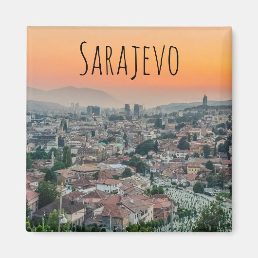 Sarajevo-Landschaft vom oberen Magneten Magnet (Vorne)
