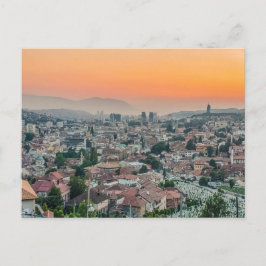 Sarajevo-Landschaft von oben Postkarte