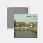 Sarajevo - Lateinbrücke Magnet (Vorderseite/Rückseite)