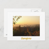 Sarajevo morgens postkarte (Vorne/Hinten)