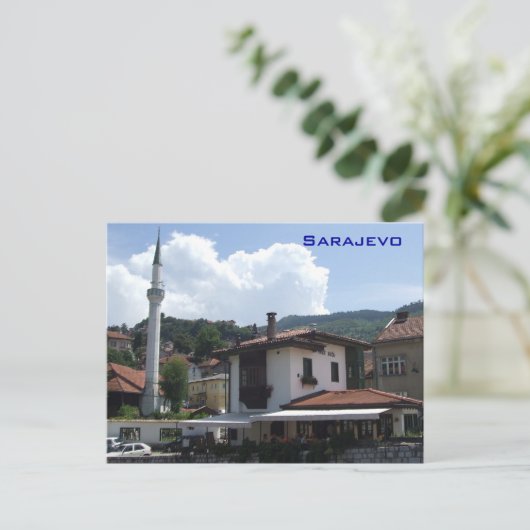 Sarajevo Postkarte (Stehend Vorderseite)