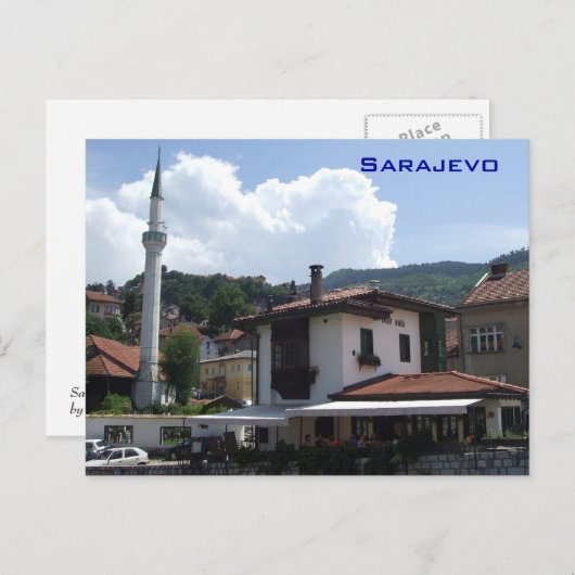 Sarajevo Postkarte (Vorne/Hinten)