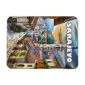 Sarajevo, Stadt der Hoffnung und des Gedächtnisses Magnet (Horizontal)