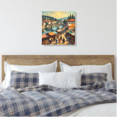 Sarajevo Ufer Basarszene Leinwandkunst Leinwanddruck (Insitu (Schlafzimmer))