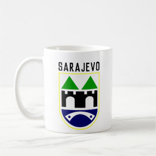 Sarajevo-Wappen, Bosnien und Herzegowina Kaffeetasse