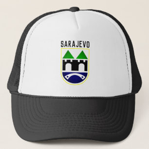 Sarajevo-Wappen, Bosnien und Herzegowina Truckerkappe
