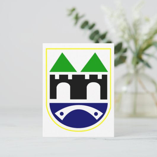 Sarajevo-Wappen Postkarte (Stehend Vorderseite)
