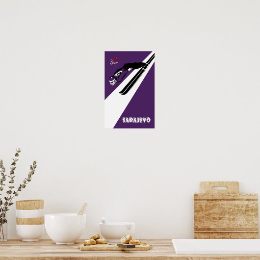 Sarajevo Winter Reiseplakat Poster (Küche)